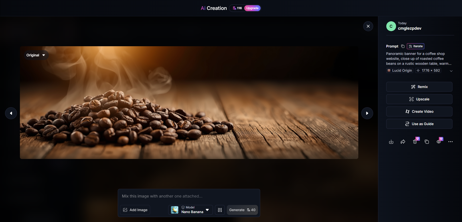 Banner panorámico generado